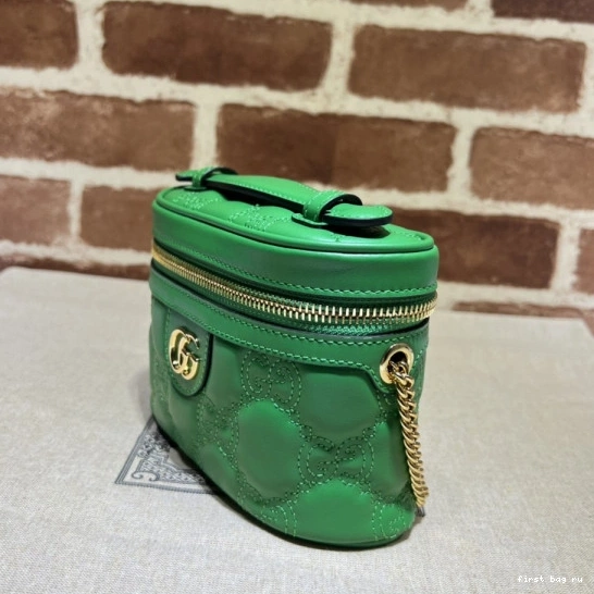 First bag ru GG bag Matelassé mini handle top GUCCI 0709